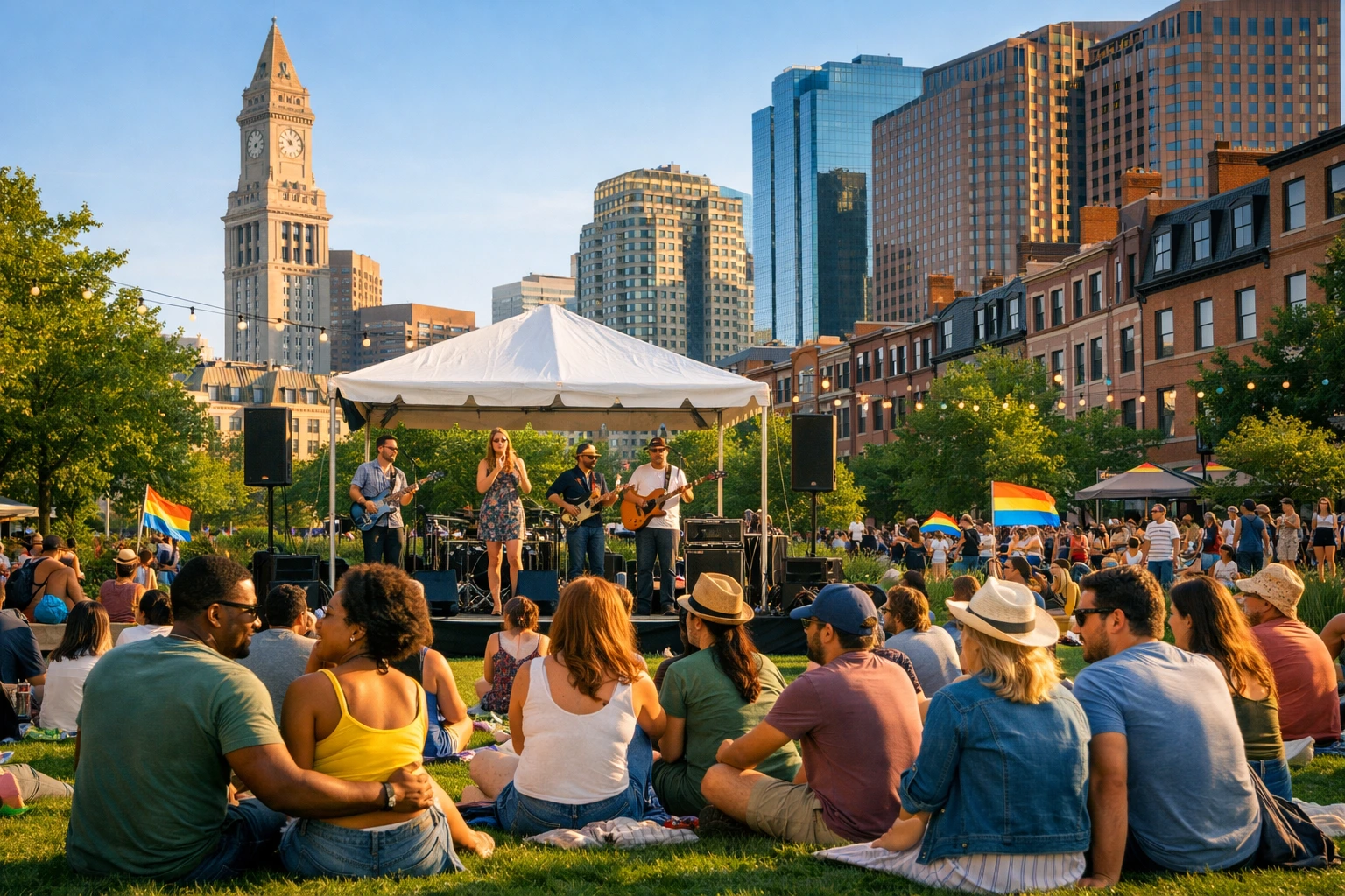 Berklee College of Music students performing 