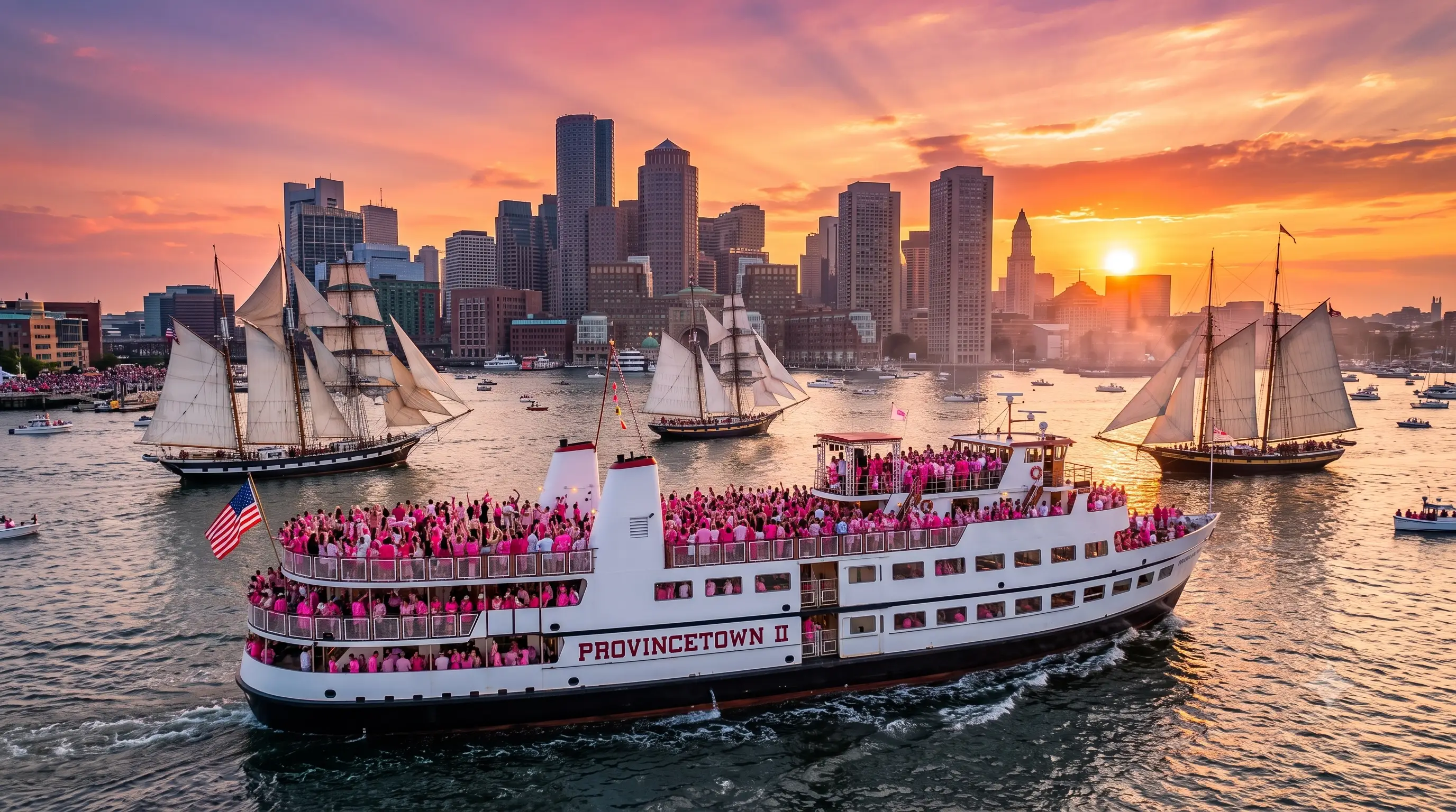 Tall Ships in Boston Harbor