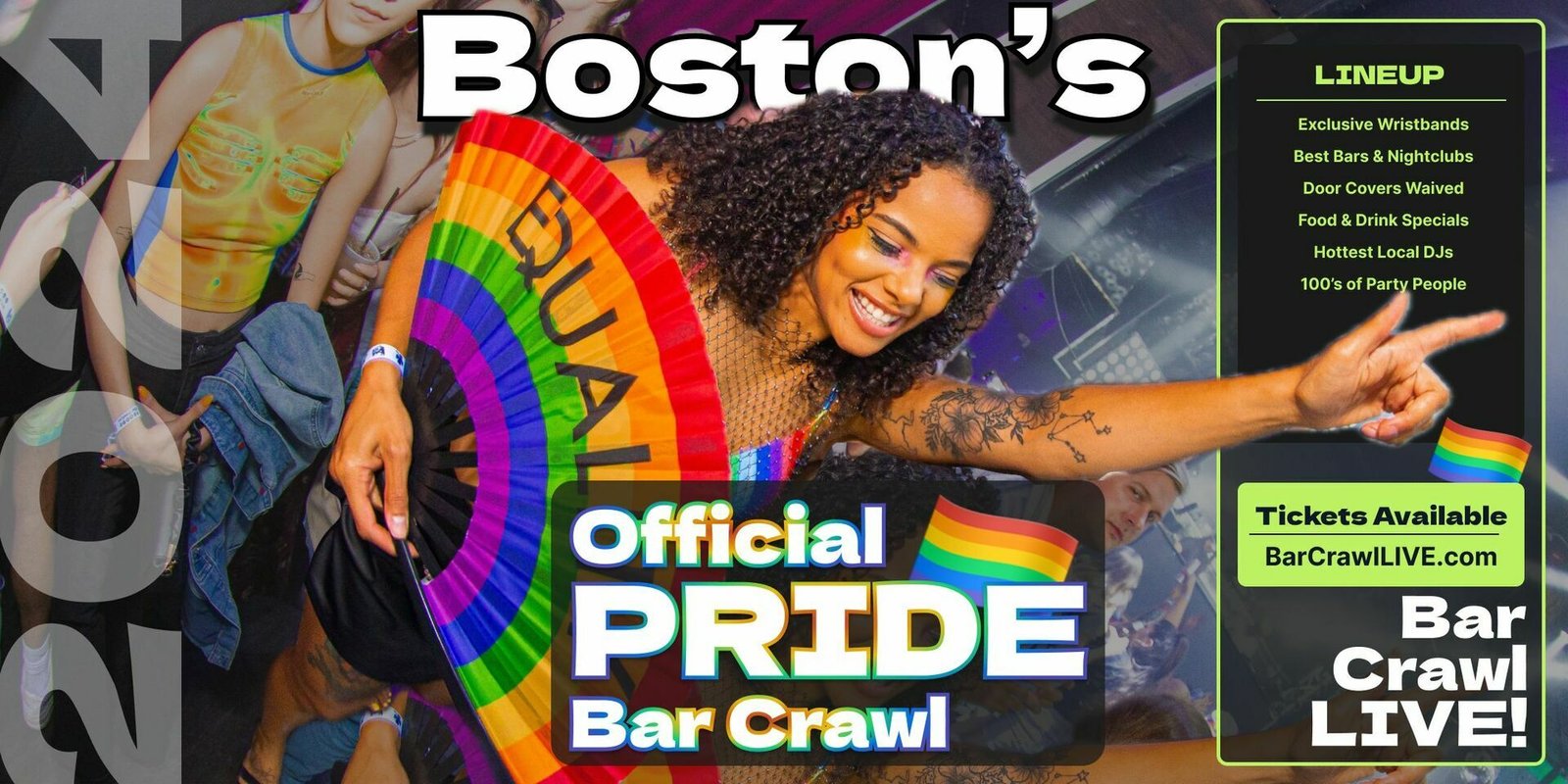 2024 Pride Bar Crawl Boston, MA LGBTQ+ Bar Event Bar Crawl LIVE-Nightlife,  Clubs & Bars