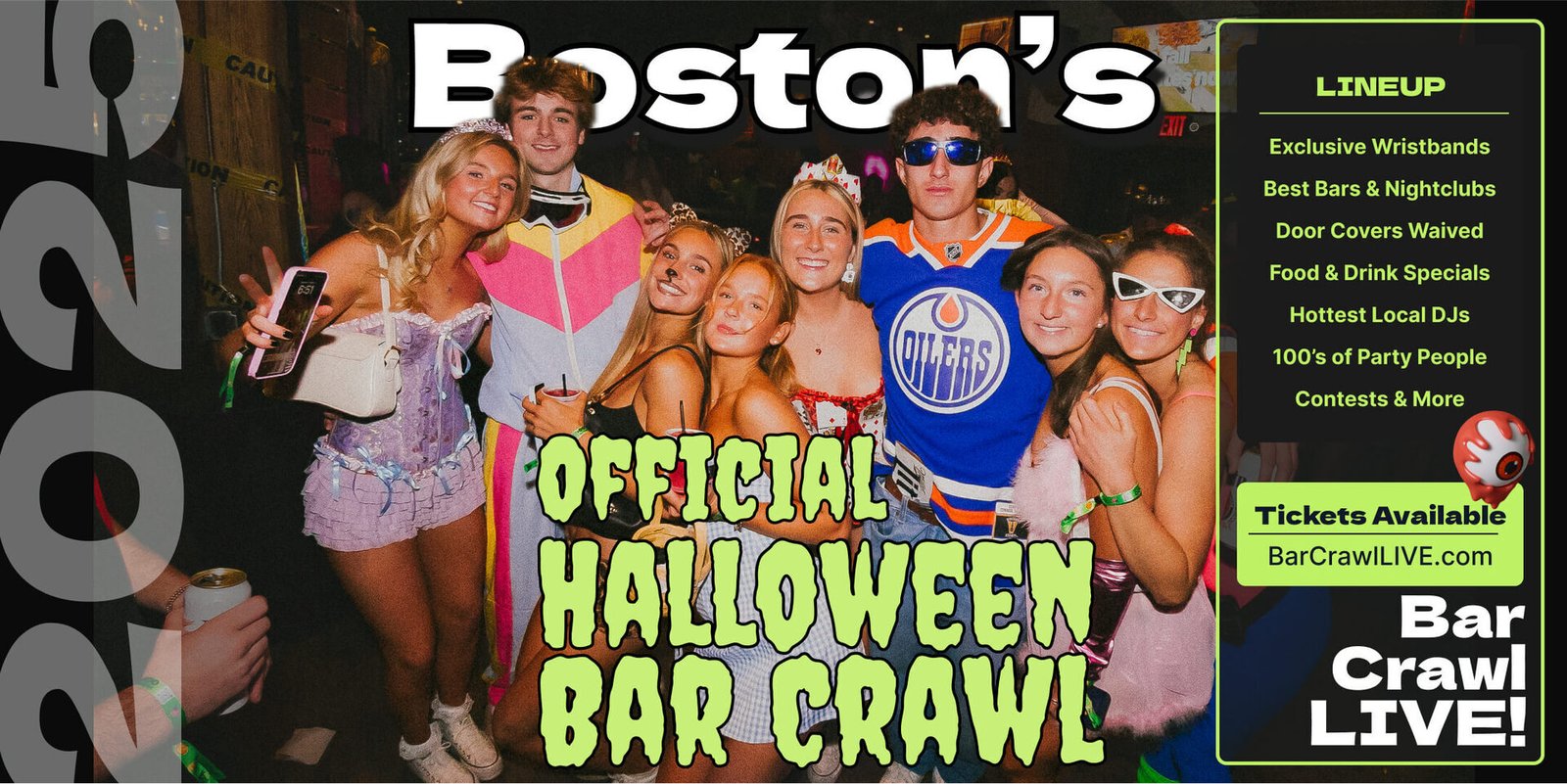 2025 Official Halloween Bar Crawl Boston Bar Crawl LIVE Friday and Saturday