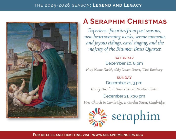 A Seraphim Christmas, Newton Centre, 21 December 2025