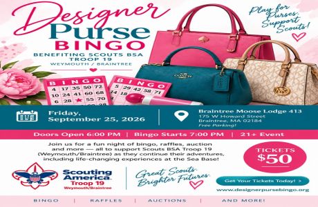 Designer Purse Bingo Supporting the Scouts