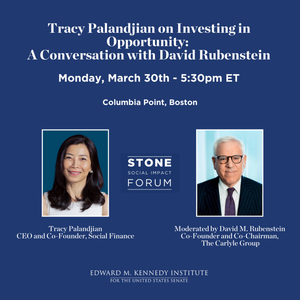 Stone Social Impact Forum — A Conversation with Tracy Palandjian on Investing in Opportunity.