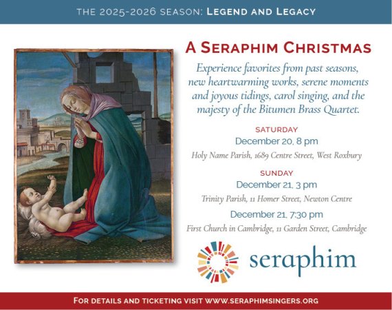 A Seraphim Christmas, Newton Centre, 21 December 2025