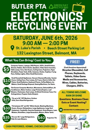 Belmont Electronics Recycling Event